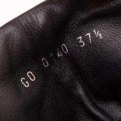 Pre Owned Louis Vuitton Black and Silver Disco Sneakers Size 37.5