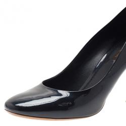 Pre Owned حذاء لوي فيتون أوه ريلي! جلد أسود لامع مقاس 39