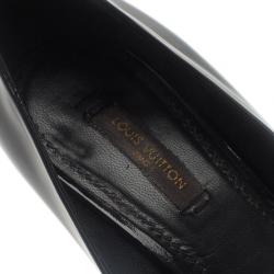 Pre Owned Louis Vuitton Black Patent Oh Really! Peep Toe Pumps Size 39
