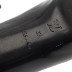 Pre Owned Louis Vuitton Black Patent Oh Really! Peep Toe Pumps Size 39