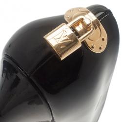 Pre Owned Louis Vuitton Black Patent Oh Really! Peep Toe Pumps Size 39