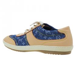 مملوكة مسبقًا Louis Vuitton Monogram Denim and Leather Sneakers Size 40