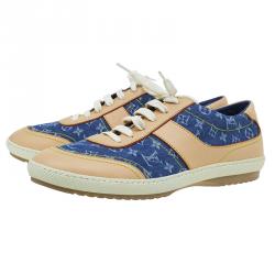 مملوكة مسبقًا Louis Vuitton Monogram Denim and Leather Sneakers Size 40