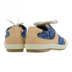 مملوكة مسبقًا Louis Vuitton Monogram Denim and Leather Sneakers Size 40