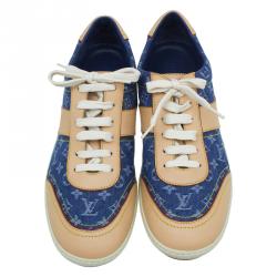 مملوكة مسبقًا Louis Vuitton Monogram Denim and Leather Sneakers Size 40