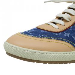 مملوكة مسبقًا Louis Vuitton Monogram Denim and Leather Sneakers Size 40