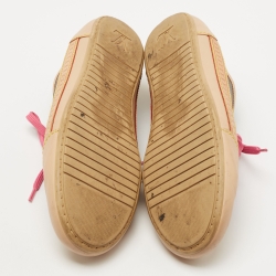 Louis Vuitton Brown Monogram Canvas and Leather Capucines Sneakers Size 39