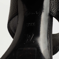 مملوكة مسبقًا Louis Vuitton Black Leather Horizon Ankle Strap Sandals Size 39.5