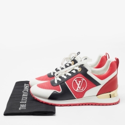 Louis Vuitton Multicolor Mesh and Leather Run Away Sneakers Size 38