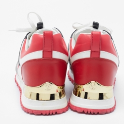 Louis Vuitton Multicolor Mesh and Leather Run Away Sneakers Size 38