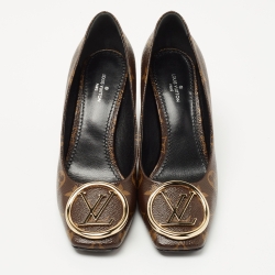 Louis Vuitton Brown Monogram Canvas Madeleine Pumps Size 37