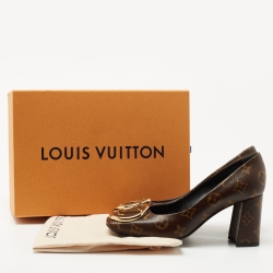 Louis Vuitton Brown Monogram Canvas Madeleine Pumps Size 37