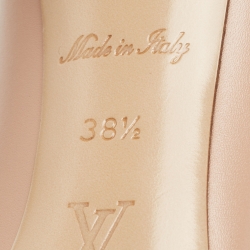 Pre Owned Louis Vuitton Pink Leather Urban Twist Pumps Size 38.5