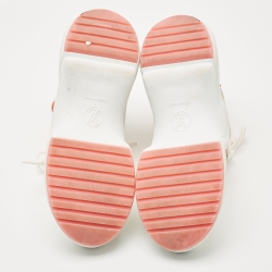 Louis Vuitton White Nylon and Leather Archlight Sneakers Size 38