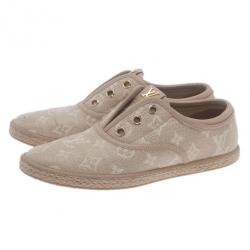 Pre Owned Louis Vuitton Monogram Canvas Espadrilles Sneakers Size 36