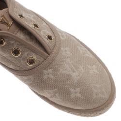 Pre Owned Louis Vuitton Monogram Canvas Espadrilles Sneakers Size 36