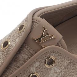 Pre Owned Louis Vuitton Monogram Canvas Espadrilles Sneakers Size 36