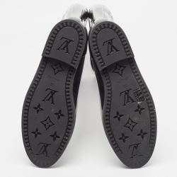 مملوكة مسبقًا Louis Vuitton Black Monogram Rubber Rain Boots Size 39