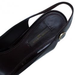 مملوكة مسبقًا Louis Vuitton Amarante Sloane Slingback Sandals Size 37.5