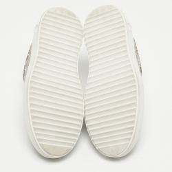 Pre Owned Louis Vuitton Brown/Beige Snakeskin Time Out Sneakers Size 38