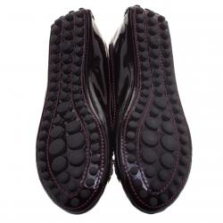 مملوكة مسبقًا Louis Vuitton Amarante Patent Leather Oxford Ballet Flats Size 36