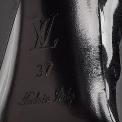 Pre Owned Louis Vuitton Black Patent Leather Mary Jane Pumps Size 37