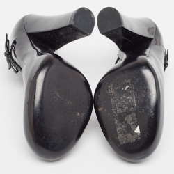 Pre Owned Louis Vuitton Black Patent Leather Mary Jane Pumps Size 37