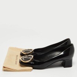 مملوكة مسبقًا Louis Vuitton Black Patent Leather Madeleine Pumps Size 37 