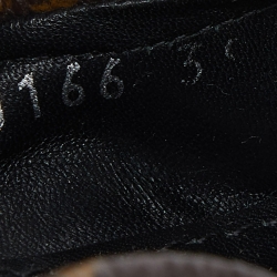 مملوكة مسبقًا Louis Vuitton Monogram Canvas and Patent Leather Bow Detail Scrunch Ballet Flats Size 39