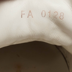 Louis Vuitton White/Pink Leather Time Out Sneakers Size 41
