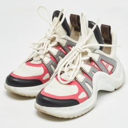 Louis Vuitton Multicolor Leather and Mesh Archlight Sneakers Size 37