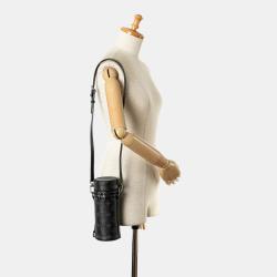 Pre Owned Louis Vuitton Black Monogram Eclipse Bottle Holder