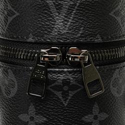 Pre Owned Louis Vuitton Black Monogram Eclipse Bottle Holder