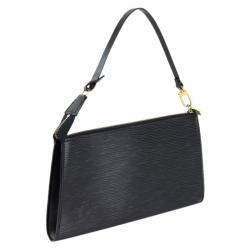 مملوكة مسبقًا حقيبة أكسسوارات لوي فيتون جلد إيبي نوار صغيرة 24