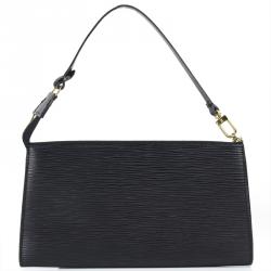 مملوكة مسبقًا حقيبة أكسسوارات لوي فيتون جلد إيبي نوار صغيرة 24