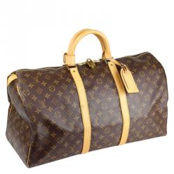 Pre Owned Louis Vuitton Monogram Canvas Keepall 50 Bag