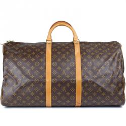 Pre Owned Louis Vuitton Monogram Canvas Keepall 55 Bag