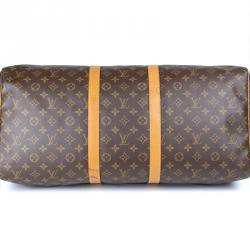 Pre Owned Louis Vuitton Monogram Canvas Keepall 55 Bag