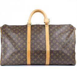 Pre Owned Louis Vuitton Monogram Canvas Keepall 55 Bag