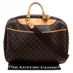 Pre Owned Louis Vuitton Monogram Canvas Alize 24 Heures Soft Suitcase