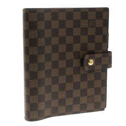 Pre Owned جراب مفكرة لوي فيتون حلقة كبيرة دامييه أيبين