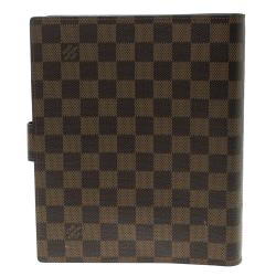 Pre Owned جراب مفكرة لوي فيتون حلقة كبيرة دامييه أيبين