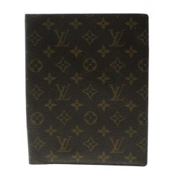 Pre Owned Louis Vuitton Monogram Canvas Large Desk Agenda Cover