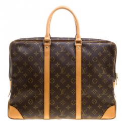 Pre Owned Louis Vuitton Monogram Canvas Porte Documents Voyage Briefcase