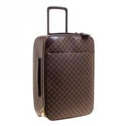 Pre Owned Louis Vuitton Damier Ebene Canvas Pegase Light 55 Luggage