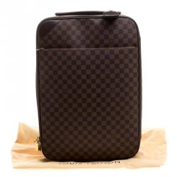 Pre Owned Louis Vuitton Damier Ebene Canvas Pegase Light 55 Luggage