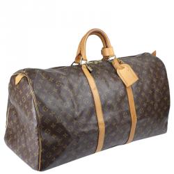 Pre Owned Louis Vuitton Monogram Canvas Keepall 60 Bag