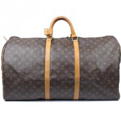 Pre Owned Louis Vuitton Monogram Canvas Keepall 60 Bag