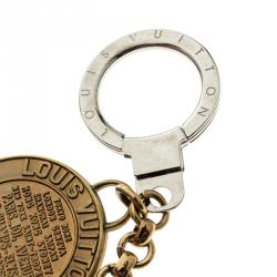 مملوكة مسبقًا حلية حقيبة لوي فيتون لون ذهبي ايناميل حقائب وترانكز