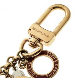 مملوكة مسبقًا حلية حقيبة لوي فيتون لون ذهبي ايناميل حقائب وترانكز